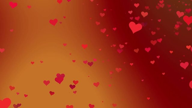 Valentinstag Hintergrund, fliegende Herzen