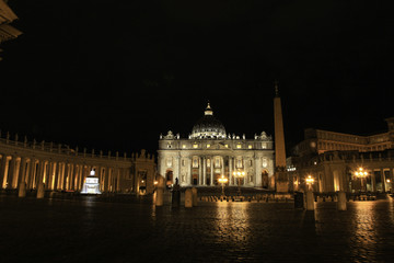 Fototapeta na wymiar Vatican de nuit, Rome, Latium, Italy