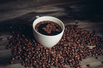 light cup, coffee, drink, grains