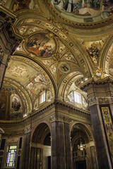 Interieur du sanctuaire de Notre-Dame du Rosaire, Pompéi, Campanie, Italie