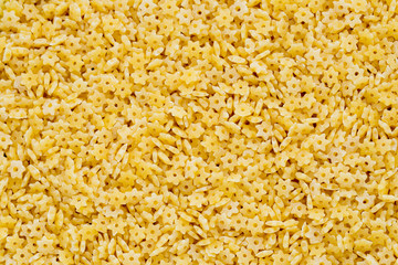 Italian pasta on close up background.