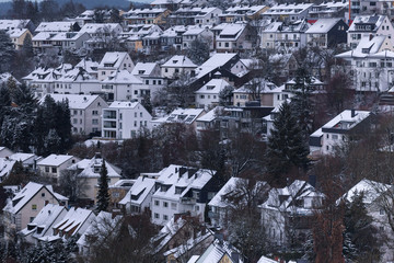 siegen city germany in the winter
