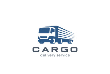 Truck Delivery Cargo Logo. Auto car vehicle Negative space icon © Sentavio
