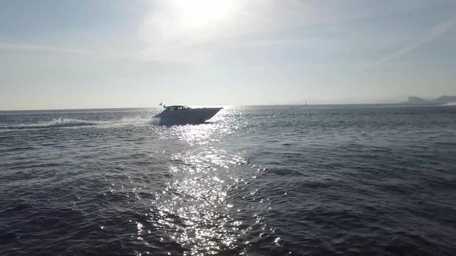 a ship in the Mediterranean sea