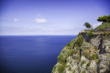 Fototapeta premium Vue de la côte de Sorrente, Campanie, Italie