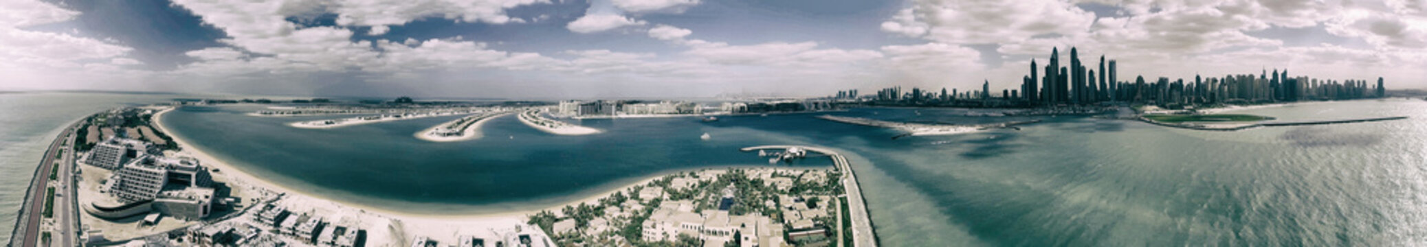 Jumeirah Palm Island, Aerial View Of Dubai - UAE