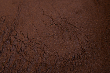 background of ground coffee.