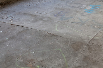 dirty beton floor