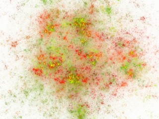 3d rendering with colorful abstract fractal pattern