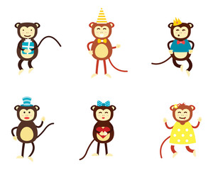 Monkey vector illustration.