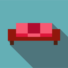 Sofa icon, flat style