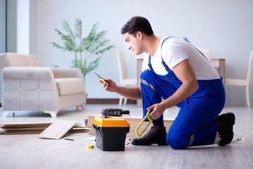 May laying laminate flooring at home