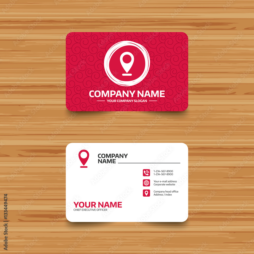 Poster internet mark icon. navigation pointer symbol.