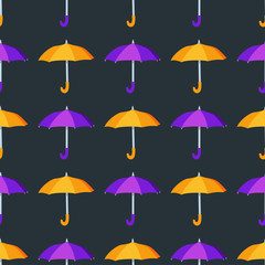 Fototapeta na wymiar Umbrella seamless pattern vector illustration.