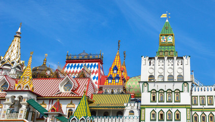 Fototapeta na wymiar Cultural-entertainment center - Kremlin in Izmailovo district of Moscow, Russia