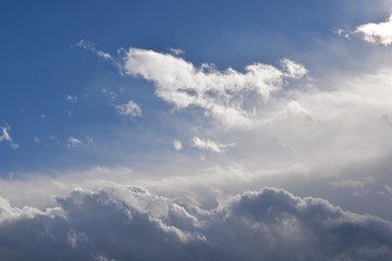 Fototapeta na wymiar Cloudy over the sky