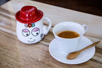 Cup of espresso coffee