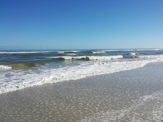 Beautiful ocean view on Atlantic coast of North Florida