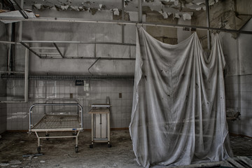 verlassenes Krankenhauszimmer
