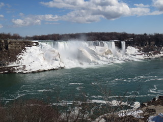 American Falls at Niagara Falls in winter