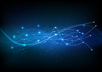 vector background abstract technology communication data Science