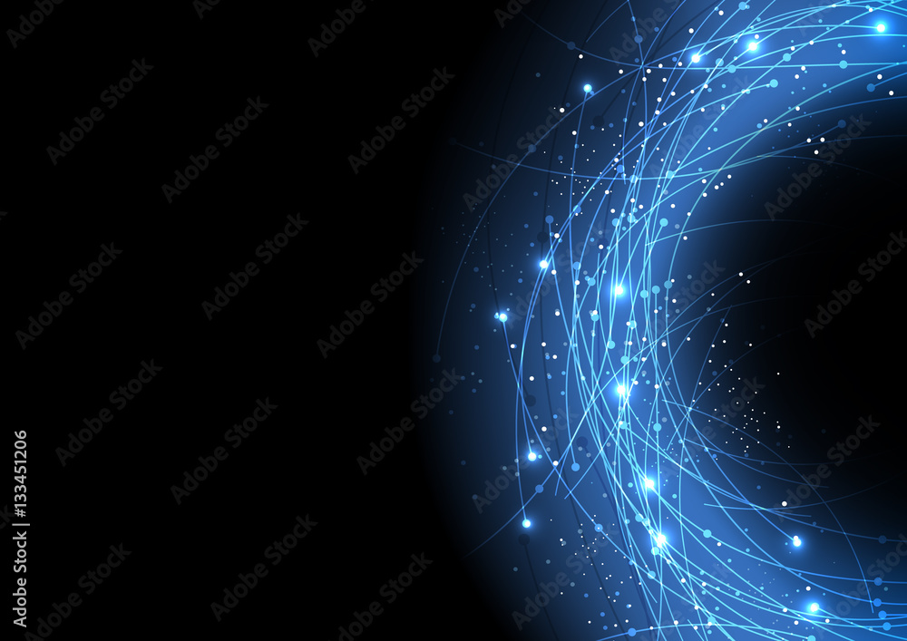 Poster vector background abstract technology communication data science