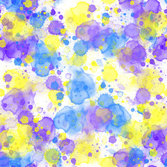  Watercolor seamless pattern.  Watercolor  illustration

