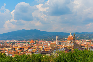 Obraz premium aerial view over Florence, Italy