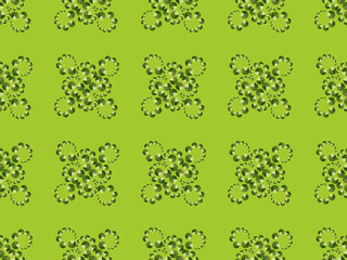Seamless pattern with circles for textiles and fabrics. Vector illustration.