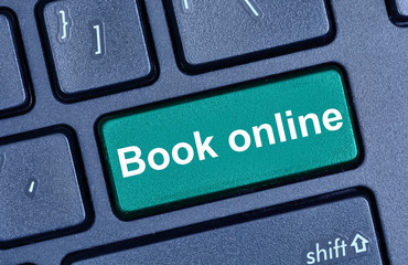 Book online words on keyboard button