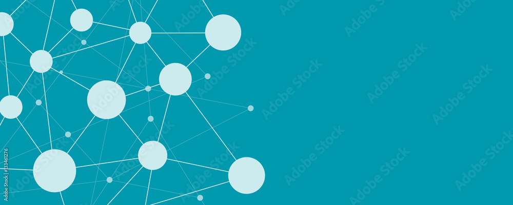 Poster abstract social network connection banner background concept