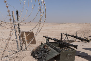 Machine Guns On A Perimeter