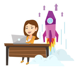 Business start up vector illustration.