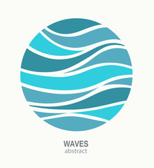 Water Wave Logo abstract design