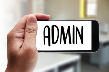 ADMIN Business team hands at work with financial reports