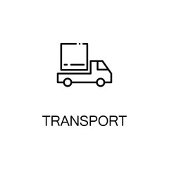Truck line icon
