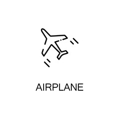 Airplane line icon