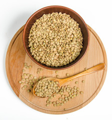 ceramic bowl with lentil
