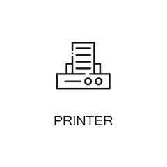 Printer line icon