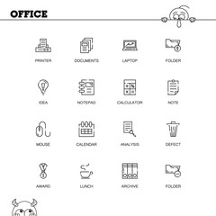 Office icon set