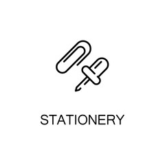 Stationery line icon