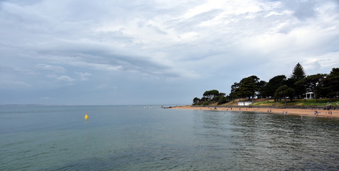 Cowes, Australia - December 29, 2016. Panorama of Cowes beach on Philip Island, Victoria,...