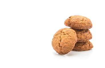 oatmeal raisin cookies on white