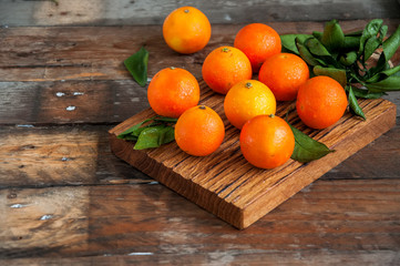 Fresh ripe mandarins