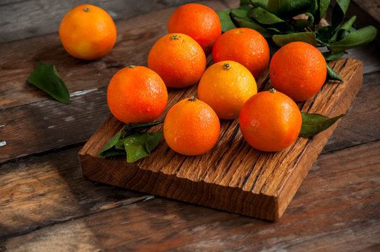 Fresh ripe mandarins