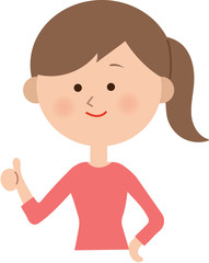 女性　グッド　いいね