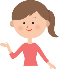 女性　案内　紹介