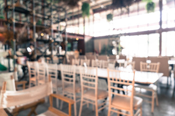 abstract blur in restaurant