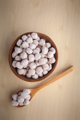 Tamarind candy on wooden background, Candy made from tamarind