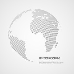 World map vector infographics template with internet connections